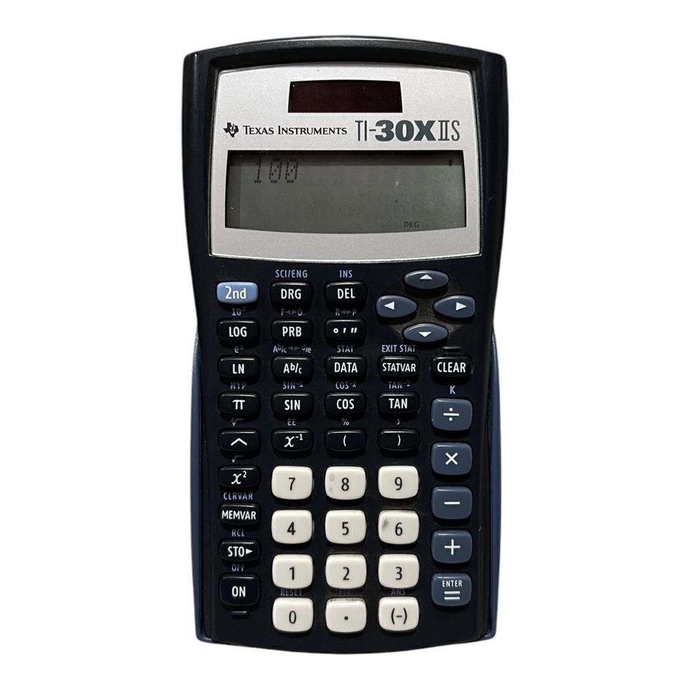 Texas Instruments 30XIIS Scientific Calculator Black Works EUC